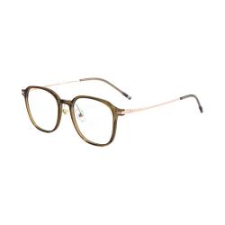 Erilles 超轻TR90眼镜框钛腿男女复古眼镜架 透茶框 161非球面镜片