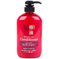 熊野油脂 HorseOil）椿油无硅油护发素 600ml/瓶 弱酸性 有效清洁 发根滋养