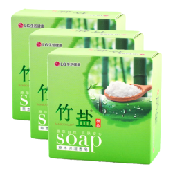 竹盐 香皂精品保湿110g*3块绵密细腻清洁水润丰富泡沫滋润肌肤