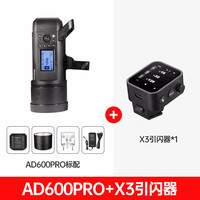神牛(Godox)AD600proII二代TTL高速外拍闪光灯600W600W大功率户外便携摄影灯连拍内置2.4G接收器 AD600pro+X3引闪器 尼康版