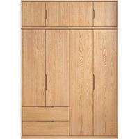 YESWOOD 源氏木语 全实木衣柜现代简约卧室0.9m双门衣柜B款Y28E11新款