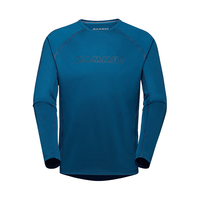 猛犸象（MAMMUT）Selun系列男女款运动服饰 1016-01440-男款T恤-50550-深冰蓝色-FL Longsleeve Logo