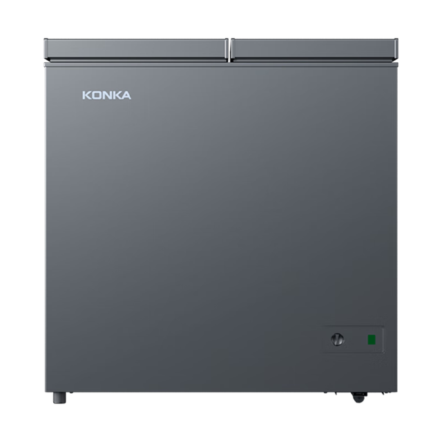 康佳 一级能效 卧式冰箱  灰色 201L