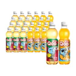 可口可乐 美汁源酷儿Qoo果汁饮料450ml*12瓶*2箱（橙汁+苹果汁）