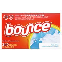 BOUNCE 衣物柔顺烘干纸 香衣片 清新亚麻香 抗静电去褶皱持久留香 240片