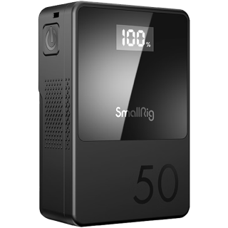 SmallRig 斯莫格VB50\/VB99\/155黑旋风V口充电电池 手机电脑\/补光灯监视器无线图传户外供电电池 斯莫格VB155迷你电池（送充电器）