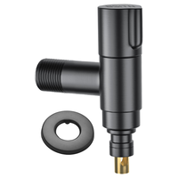 BSITN 角阀洗衣机水龙头枪灰色防脱落止水4分单冷快开水嘴B023