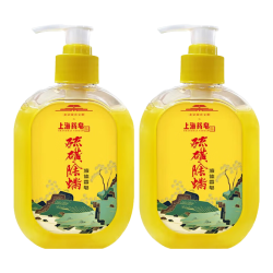上海药皂 硫磺液体香皂 210g