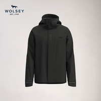 WOLSEY 赫维林软壳衣 男女同款户外徒步通勤单层外套 暗夜黑 L 175