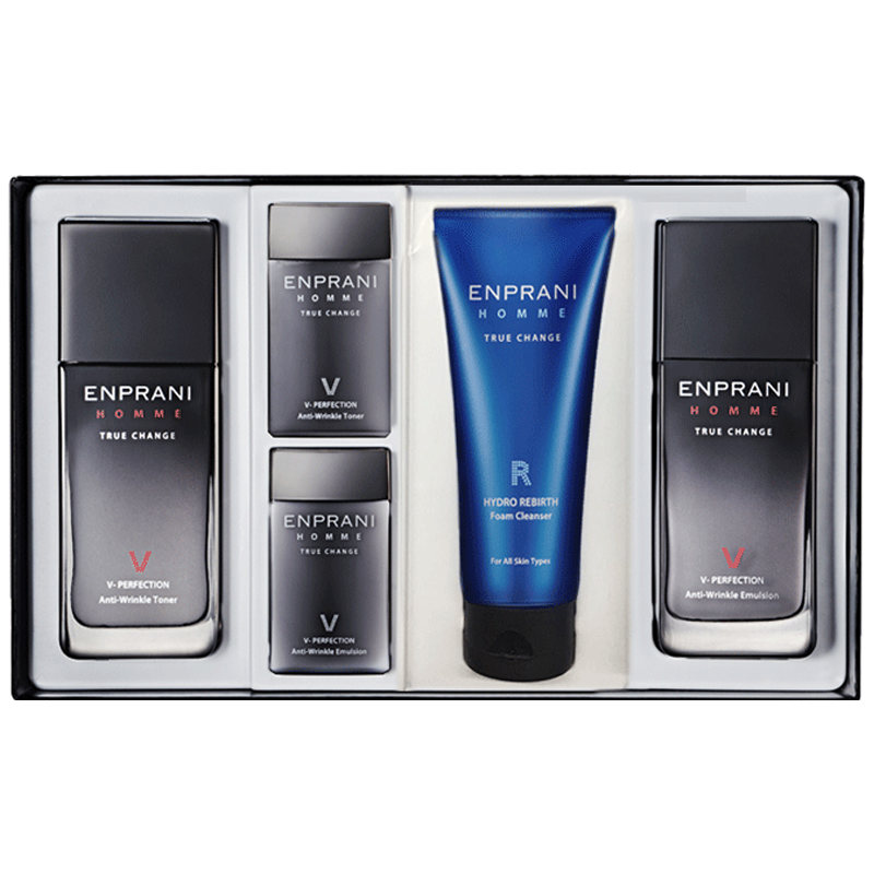 ENPRANI/茵葩兰 修护保湿 男士水乳套盒+洁面+小样  125ml+125ml