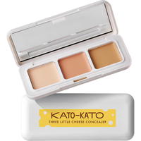 KATO-KATO 三次方奶酪遮瑕膏三色遮痘印斑点雀斑瑕疵黑眼圈持久 三色遮瑕膏 1盒