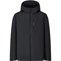 波司登（BOSIDENG）秋冬羽绒服男款鹅绒经典商务通勤保暖百搭连帽外套B40134161 黑色8056 XL 185/104A