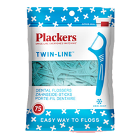 Plackers 双线牙线棒 75支