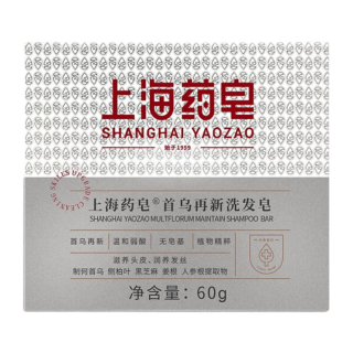 上海药皂首乌再新洗发皂60g