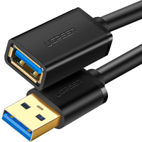 绿联 UGREEN USB3.0延长线USB公对母数据连接线加长线无线网卡打印机电脑电视U盘手机网卡键盘鼠标转接线 标准款 3米