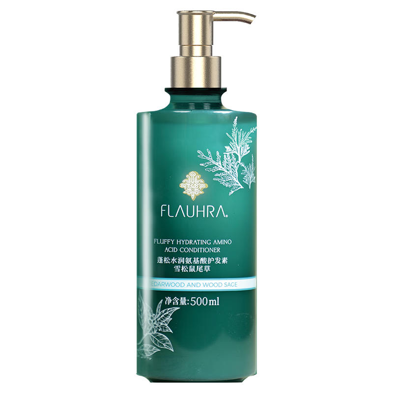 蜂花 FLAUHRA雪松鼠尾草护发素润发乳留香蓬松水润氨基酸柔顺500ml  蓬松水润护发素
