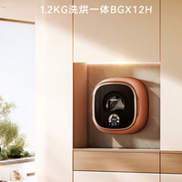 大宇 20点：DAEWOO 大宇DY-BGX12H 超薄迷你壁挂式洗衣机1.2KG 洗烘一体 乔戈里白