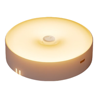 艾勒丝汀 声控小夜灯夜间婴儿喂奶人体智能感应灯卧室床头灯自动感应常亮带开关人来即灭即亮厕所走廊 顶配款【感应暖光】+常亮带开关 护眼柔光丨2026丨无需布线·磁吸免打孔安装