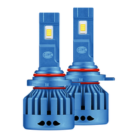 海拉(HELLA)100w汽车LED大灯9012/HIR2 LED车灯远近一体 激光灯6500K高亮白光