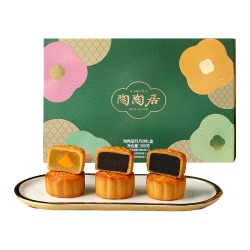 陶陶居 陶陶望月 广式月饼 6饼3味 300g 礼盒装