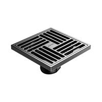 九牧（JOMOO）黄铜枪灰色淋浴湿区地漏密封大排量淋浴地漏92449-HBS1-1