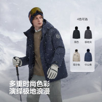 保暖服饰：波司登 男士鹅绒羽绒服 B250242311 700+高蓬鹅绒