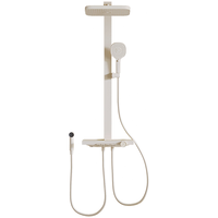 浪鲸(SSWW)卫浴淋浴花洒套装一体钢琴键精铜主体大置物台花洒SKQM059A-WH4-1