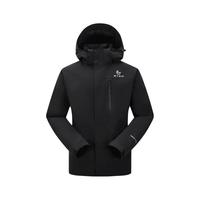 美特斯邦威秋冬户外徒步登山服三防三合一羽绒内胆冲锋衣男