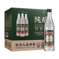 谷小酒芳华白酒浓香型42度500ml纯粮口粮固态发酵整箱店  42度 500mL 1瓶 