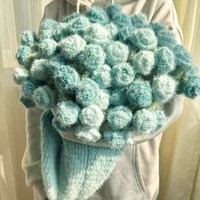 如意鸟轻岚秋冬手工混纺毛线钩织渐变梦幻玫瑰花束毯材料包 醒时春山+绿野仙踪（6+1团钩1.4m左右）