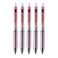 斑马牌（ZEBRA） JJZ49速干按动Airfit气垫顺滑签字中性笔水笔JLV-0.5mm笔芯替芯 粉色【5支装】 0.5mm