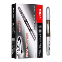 晨光（M&G）大白鲨中性笔大容量gp1530黑笔0.5mm葫芦头学生用顺滑水笔粗商务用签字笔办公用笔 【大容量0.5】12支+10支原装笔芯