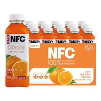 益正元100%NFC鲜榨混合果汁饮料0添加杨梅nfc石榴汁桃橙苹果葡萄果蔬汁 橙复合果汁500ml*15瓶