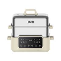 CUKO/库可 大容量17升 不锈钢电蒸锅 米白色