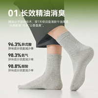 移动端、京东百亿补贴：京东京造 26新款男士精油除臭抑菌中筒袜 7双装