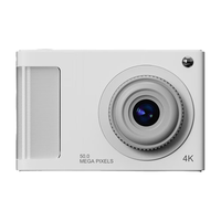  黑猫日记 4K高像素 儿童数码相机+64G内存卡+读卡器  单机身 纯粹白