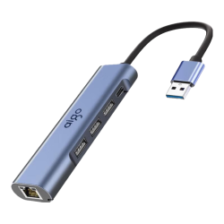 爱国者 USB转网口转接器拓展坞扩展器 RJ45百兆网卡转换器 USB/Type-C转接头 笔记本扩展