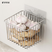 杜准瑜 厨房壁挂式大容量收纳盒 304不锈钢厨房置物架