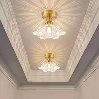 安捷顺 全铜轻奢过道灯 玻璃小吊灯