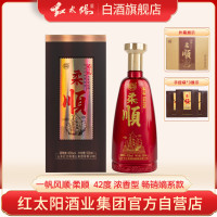 红太阳 纯粮酿造 42%vol 五粮浓香型白酒 500ml 单瓶装