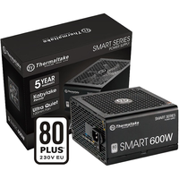 Thermaltake 曜越 Smart S 600 白牌(80%)非模组ATX电源 600W