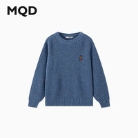马骑顿(MQD)MQD冬季男大童潮酷休闲保暖套头毛衣 灰蓝 1