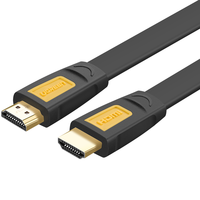 UGREEN 绿联 HDMI1.4 视频线缆 8m 黄黑头 扁线