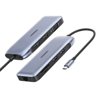 UGREEN/绿联 4K投屏 TypeC扩展坞 USB-C转DP转换器 HDMI拓展坞 VGA转接头 网口 读卡器 PD充电分线器