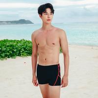 三奇 平角印花透气男士泳裤
