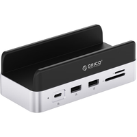 奥睿科(ORICO)Macmini M4扩展坞底座转换器存储扩展立式支架配件M.2硬盘盒桌面拓展坞MiniDock内置扩容SSD-1T