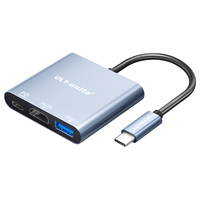 ULT-unite/优籁特 4K高清 Type-C转HDMI扩展坞 PD100W充电器 USB3.1分线器