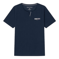诺帝卡(NAUTICA)女装春夏凉感针织亲肤休闲短袖T恤女42TO04 藏青色4NV S