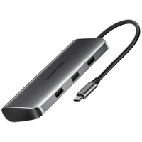 绿联 高清转接头 Type-C扩展坞+USB-C转HDMI VGA转换分线器+PD充电
