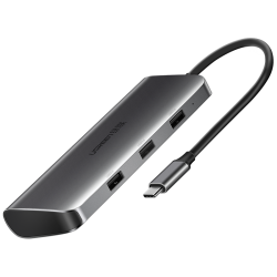 绿联 高清转接头 Type-C扩展坞+USB-C转HDMI VGA转换分线器+PD充电